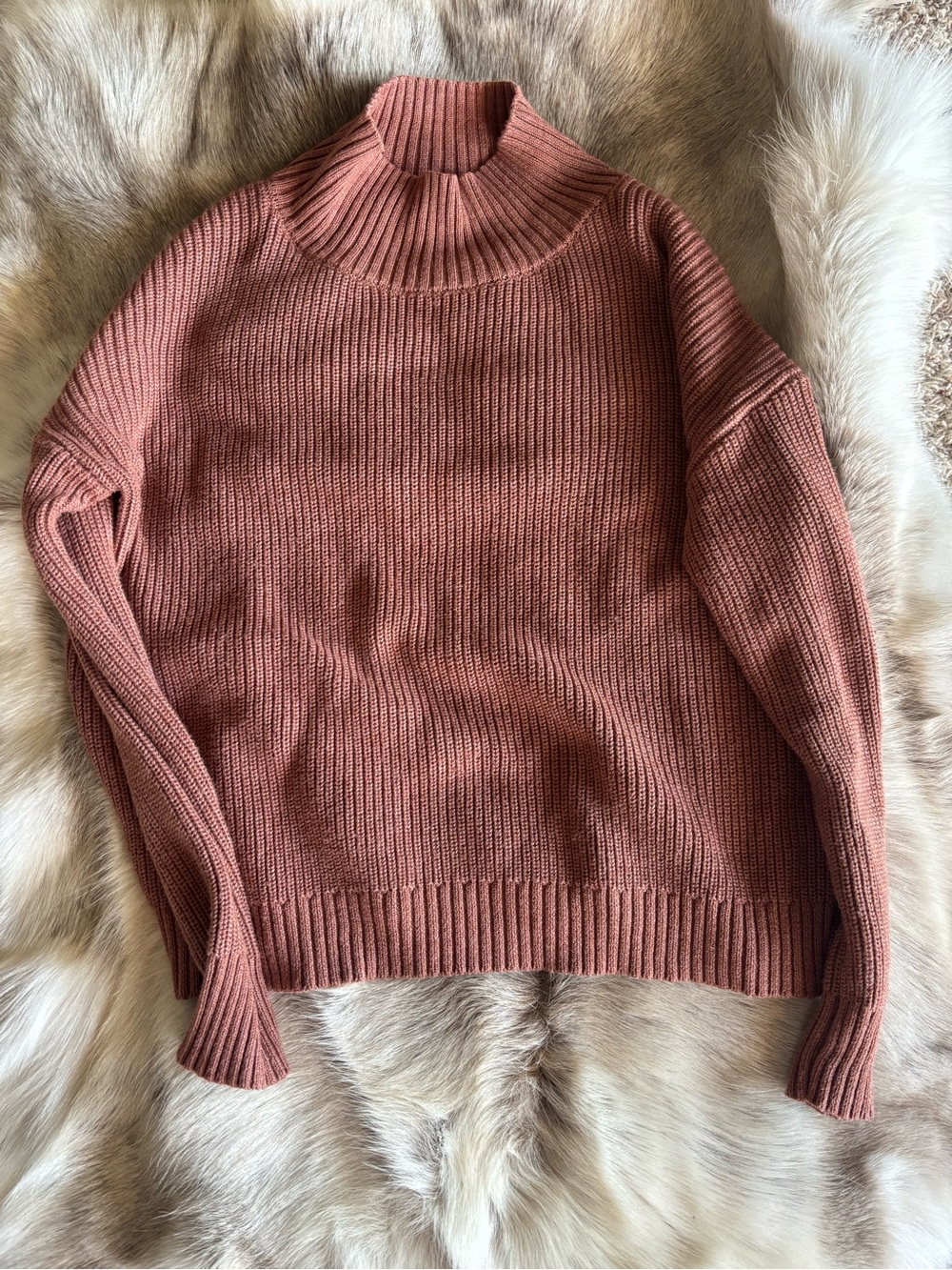 BE COOL Teal Ribbed Turtleneck Sweater